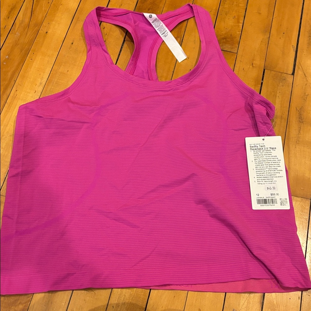 Lululemon Athletica Swiftly Tech Racerback, NWT size 12